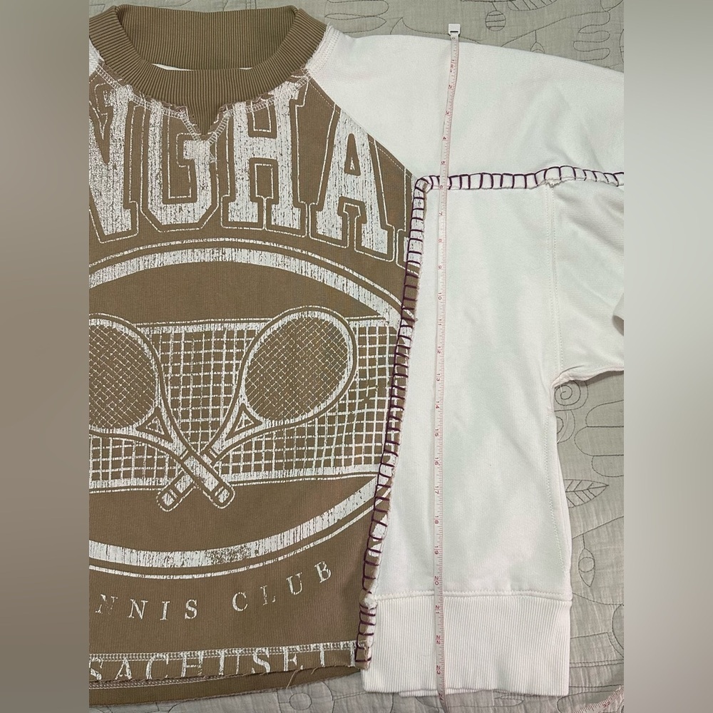 NWT FP Movement Double Header Graphic Crew XS Fer… - image 12